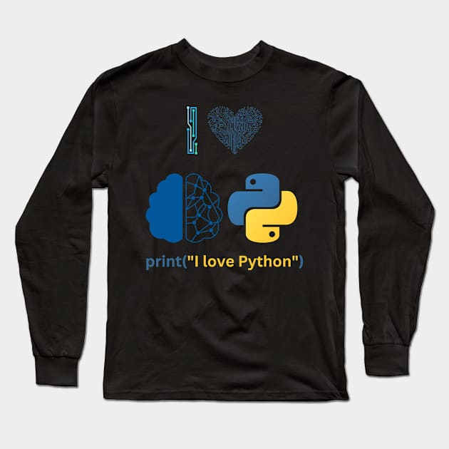 I love python Long Sleeve T-Shirt by NoriDZ